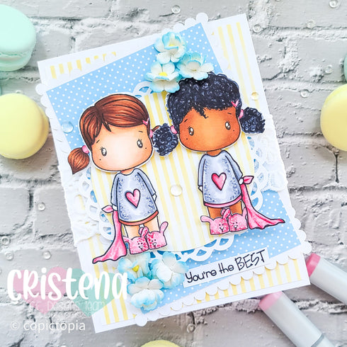 Dress Up Swissie Clear Stamp Set